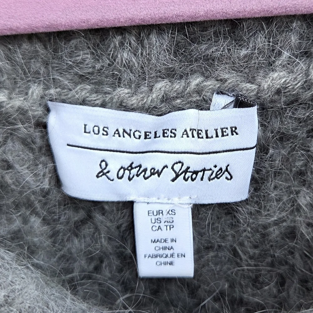 & Other Stories Gray Crew Neck Sweater - Picture 6 of 8